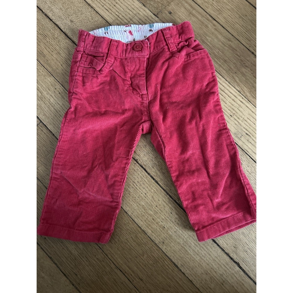 Janie and Jack Fuschia Corduroy Pants Baby Girls 3-6 Months Wide Leg Y2K